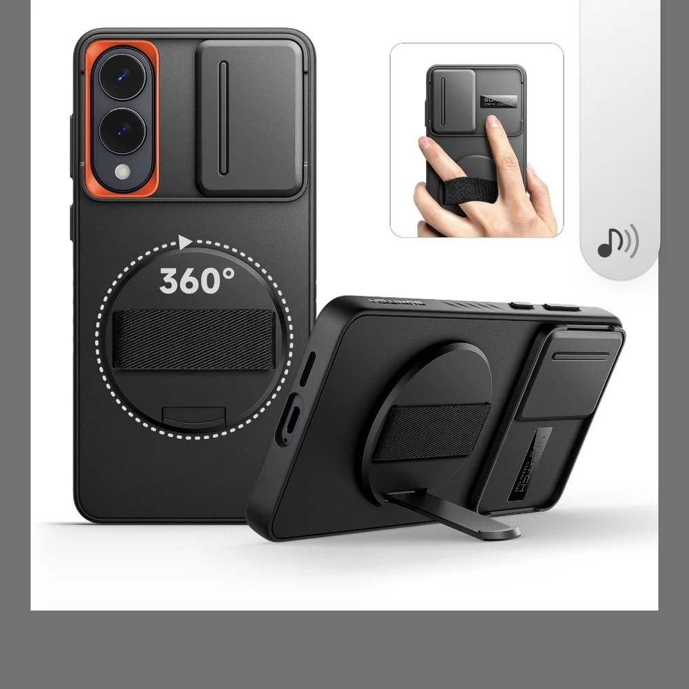 Black Samsung Galaxy S25 Edge Phone Case.